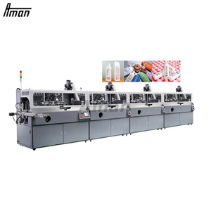 Automatic 2 Color Plastic Bottles UV Screen Printing Machine