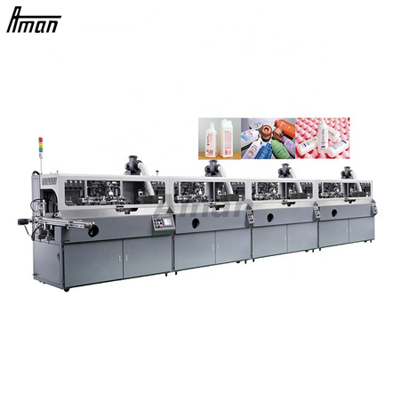 Fully Automatic Multi Color Plastic Bottles Silk Screen Printing Machine