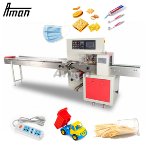 Low Cost High Speed Manual Automatic Small Mini Flow Pack Horizontal Rotary Pillow Packing Machine