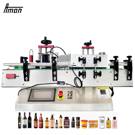 Automatic Adhesive Label Sticker Labeling Machine For Round Jars/Bottles/Cans