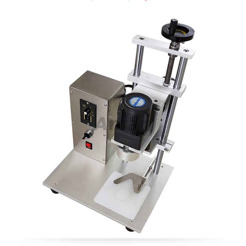 Semi-automatic Electric Beverage Food Plastic Glass Metal Bottle Screw Flat Tabletop Capping Machine